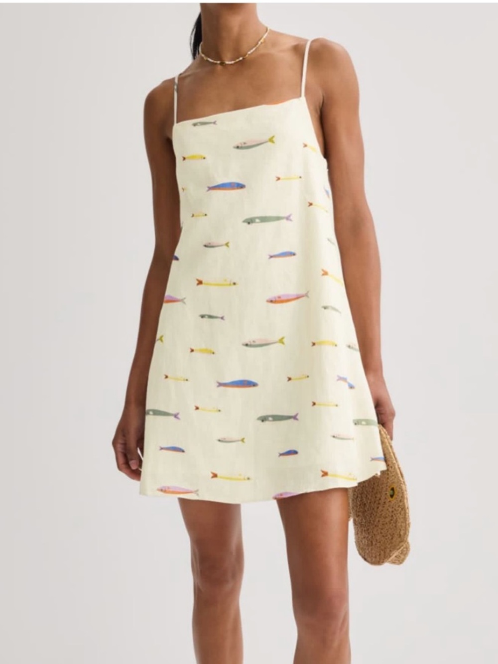 Staud fish mini dress